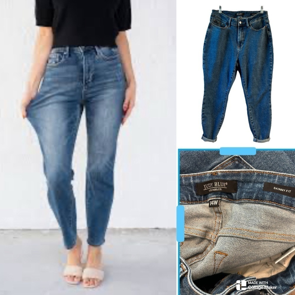 Judy Blue Women's Blue high rise Skinny crop